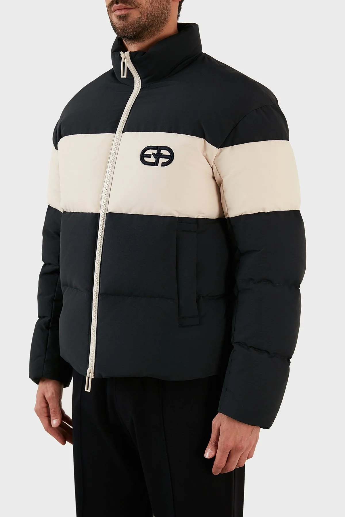 Emporio Armani Pamuklu Regular Fit Ördek Tüyü Dolgulu Şişme Erkek Mont 6L1BL7 1NKZZ 0920 LACİVERT - 7