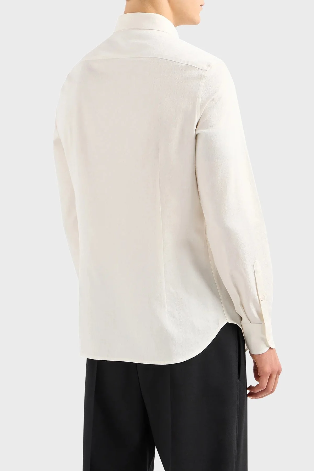 Emporio Armani Pamuklu Regular Fit Poplin Erkek Gömlek 3D1C86 1NIUZ F183 EKRU - 7