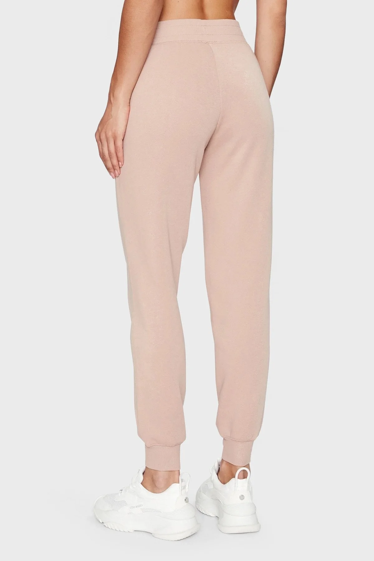 Emporio Armani Pamuklu Regular Fit Şardonlu Jogger Bayan Pantolon 164611 3F256 00455 PUDRA - 3