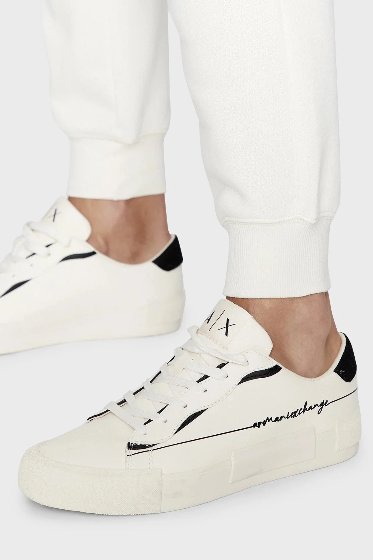Emporio Armani Pamuklu Regular Fit Şardonlu Jogger Bayan Pantolon 164611 3F256 09210 EKRU - 5