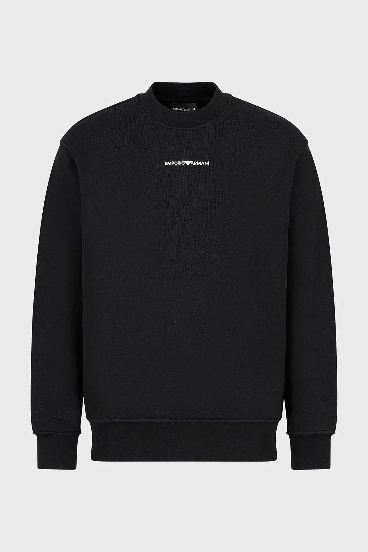 Emporio Armani Pamuklu Regular Fit Sıfır Yaka Erkek Sweat 3D1MEC 1JODZ 0033 SİYAH - 5