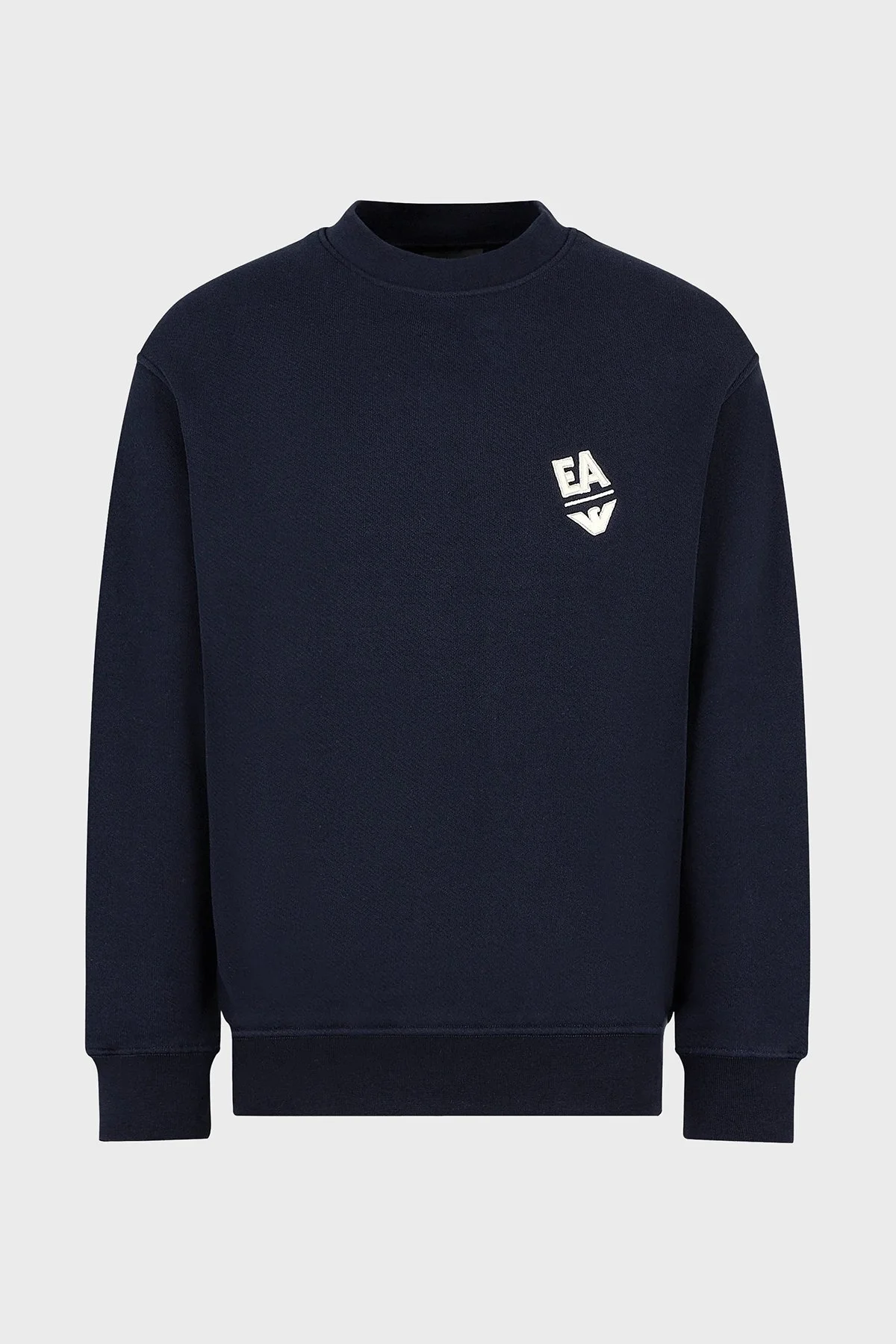 Emporio Armani Pamuklu Regular Fit Sıfır Yaka Erkek Sweat 3D1MEC 1JODZ 0965 LACİVERT - 5