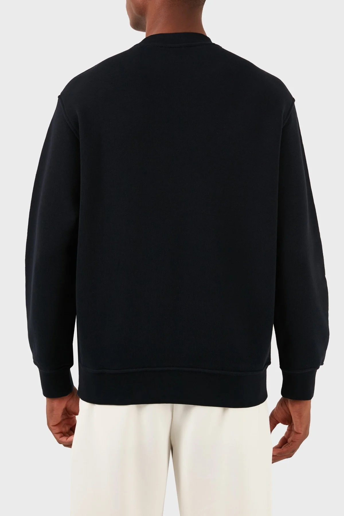 Emporio Armani Pamuklu Regular Fit Sıfır Yaka Erkek Sweat 3D1MEC 1JODZ 0966 LACİVERT - 8