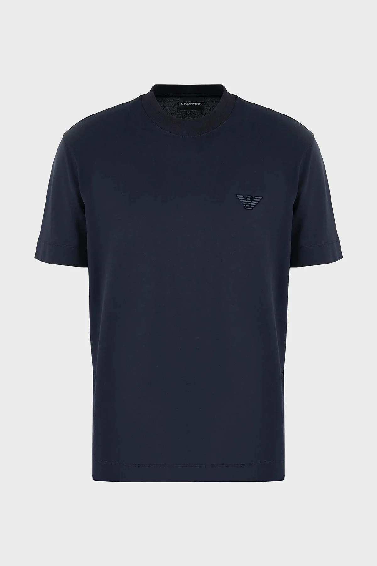 Emporio Armani Pamuklu Regular Fit Sıfır Yaka Erkek T Shirt 6D1TR3 1JOSZ 0950 LACİVERT - 5