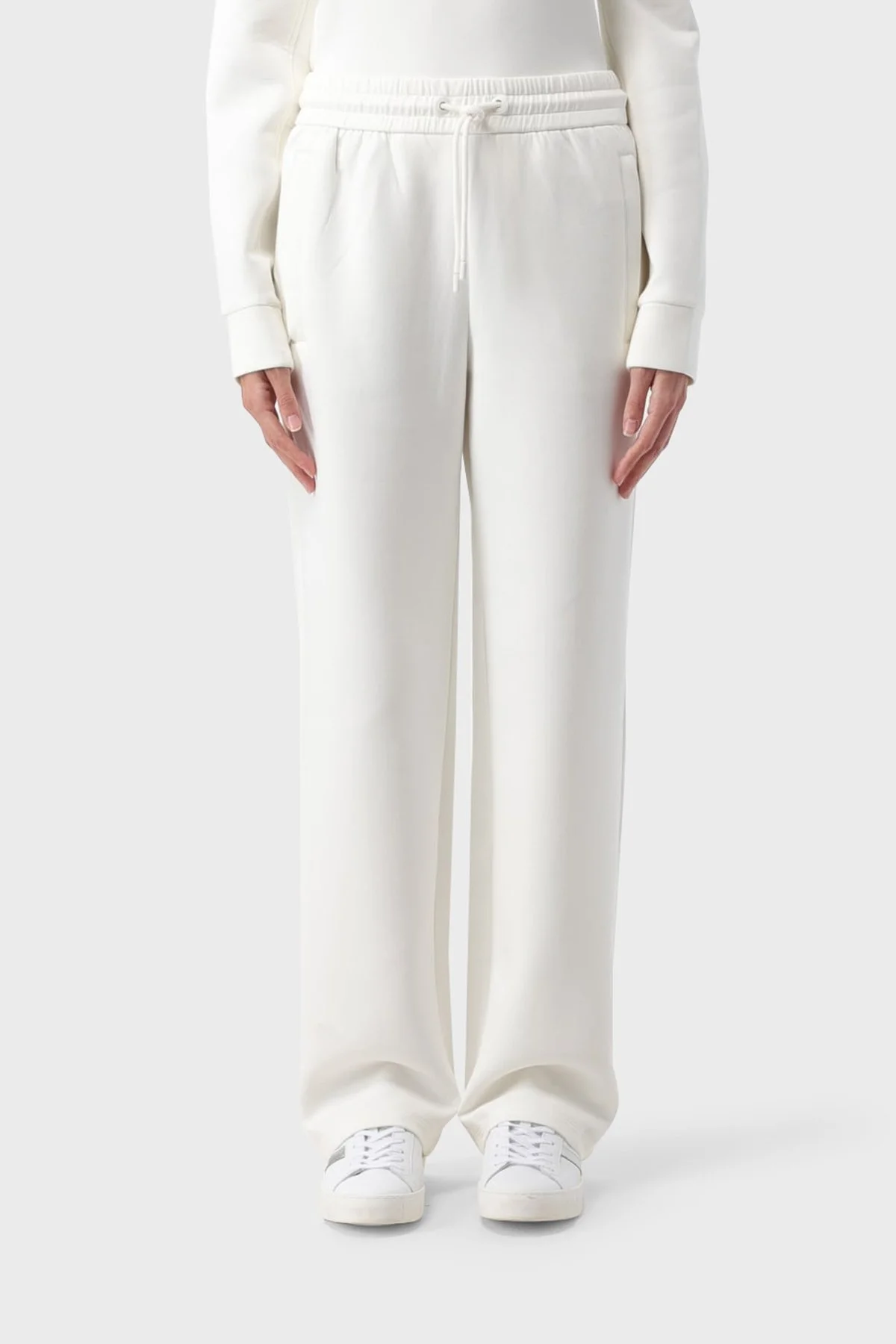 Emporio Armani Pamuklu Regular Fit Spor Bayan Pantolon 6R2P6C 1JHSZ 0101 EKRU - 6