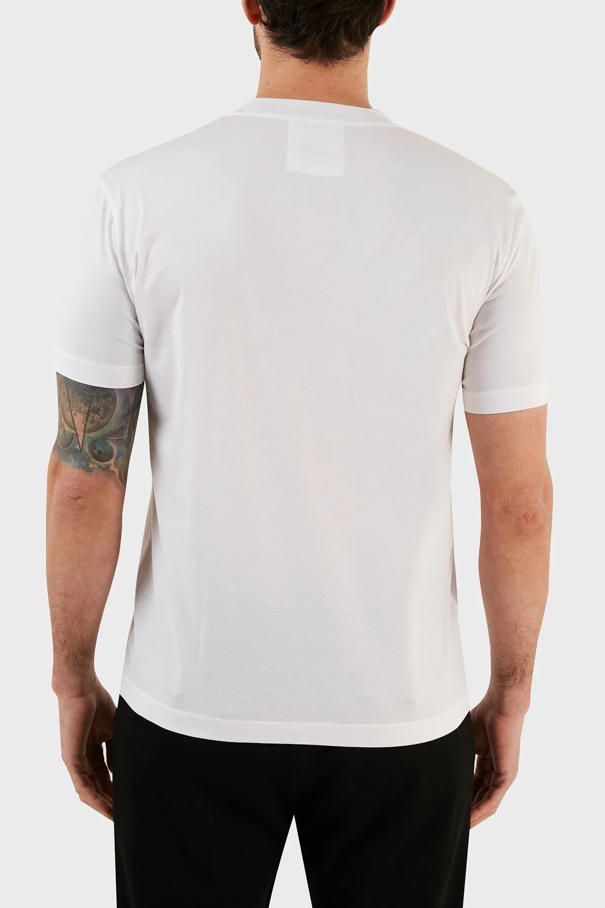 Emporio Armani Pamuklu Regular Fit V Yaka Erkek T Shirt 8N1TE7 1JUVZ 0100 BEYAZ - 6