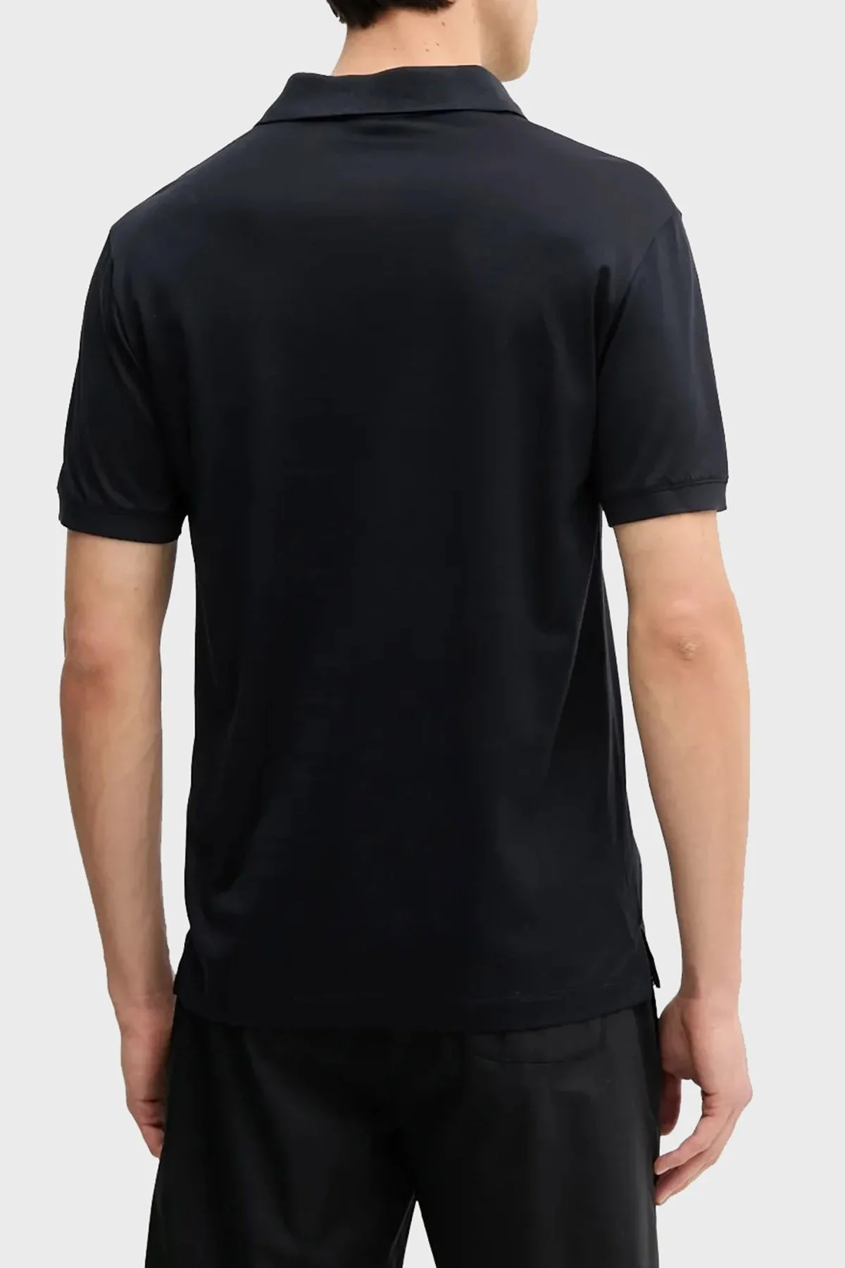 Emporio Armani Pamuklu Regular Fit Yarım Fermuarlı Erkek Polo Yaka T Shirt EM001082 AF10017 UB118 LACİVERT - 3