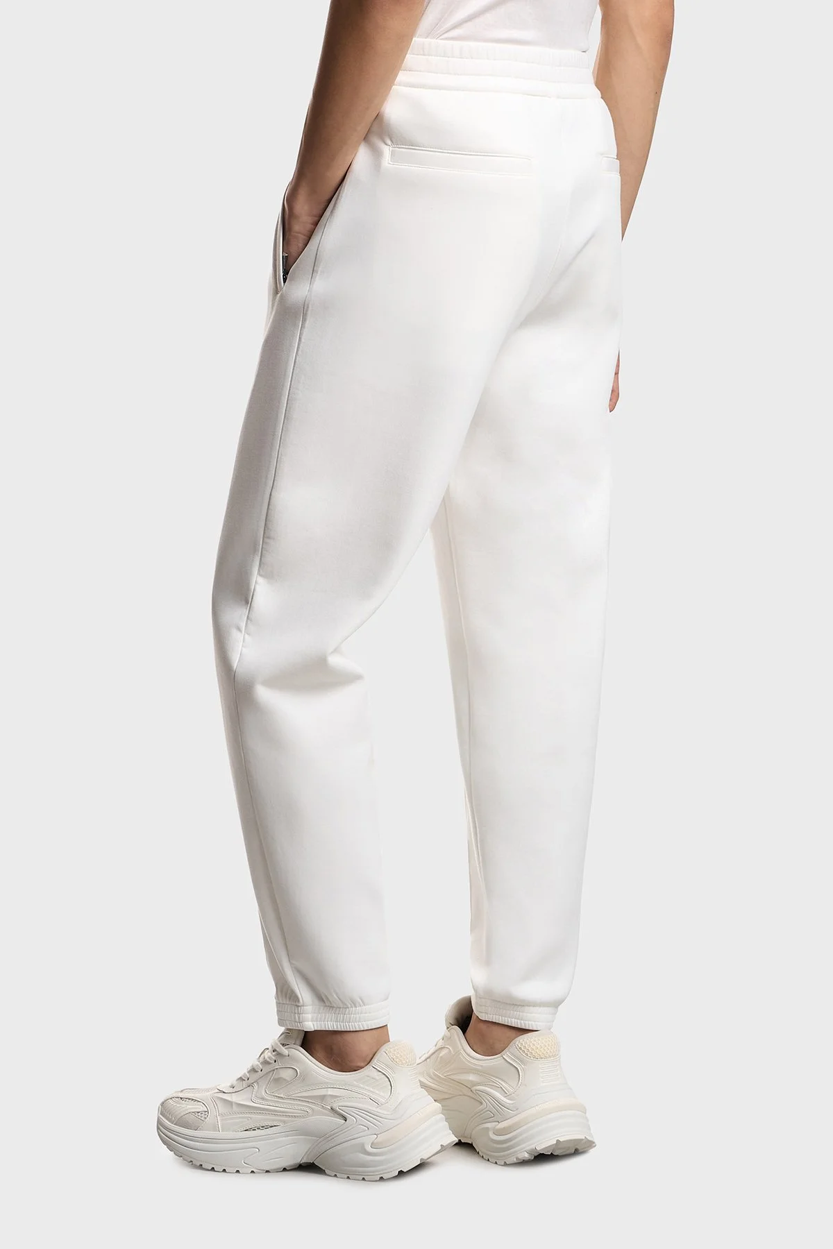 Emporio Armani Pamuklu Regular Fit Yüksek Bel Erkek Pantolon EM004542 AF10013 U0003 BEYAZ - 3