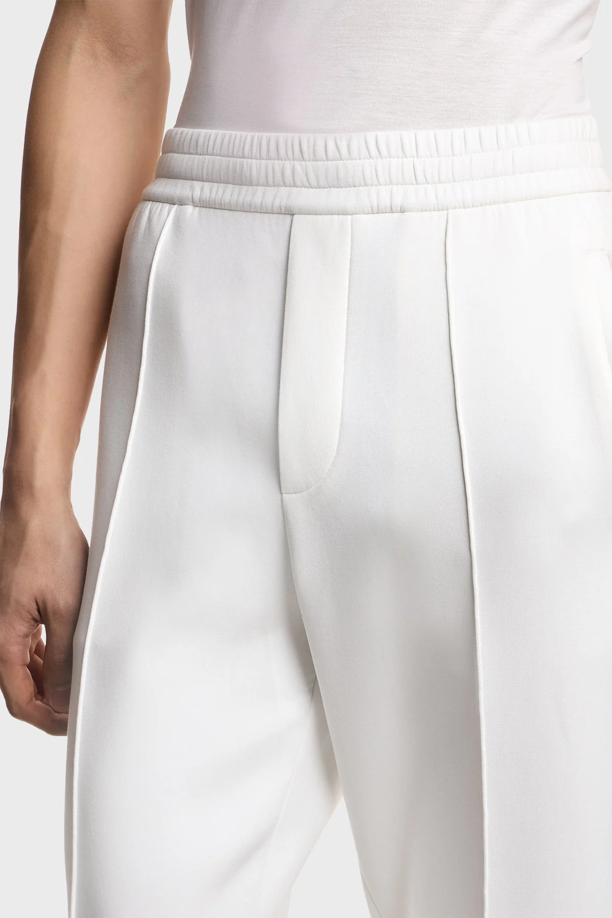 Emporio Armani Pamuklu Regular Fit Yüksek Bel Erkek Pantolon EM004542 AF10013 U0003 BEYAZ - 4