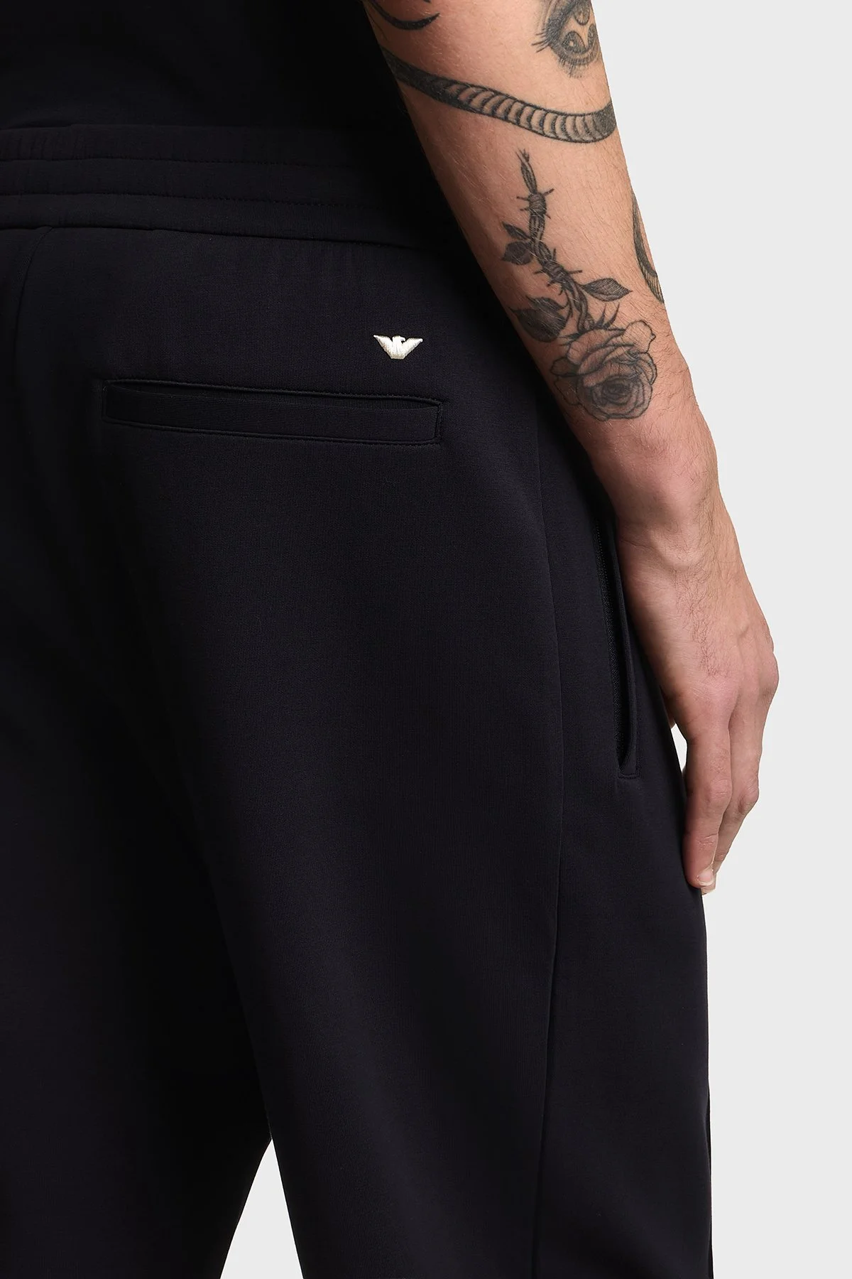 Emporio Armani Pamuklu Regular Fit Yüksek Bel Erkek Pantolon EM004542 AF10013 UB118 LACİVERT - 4