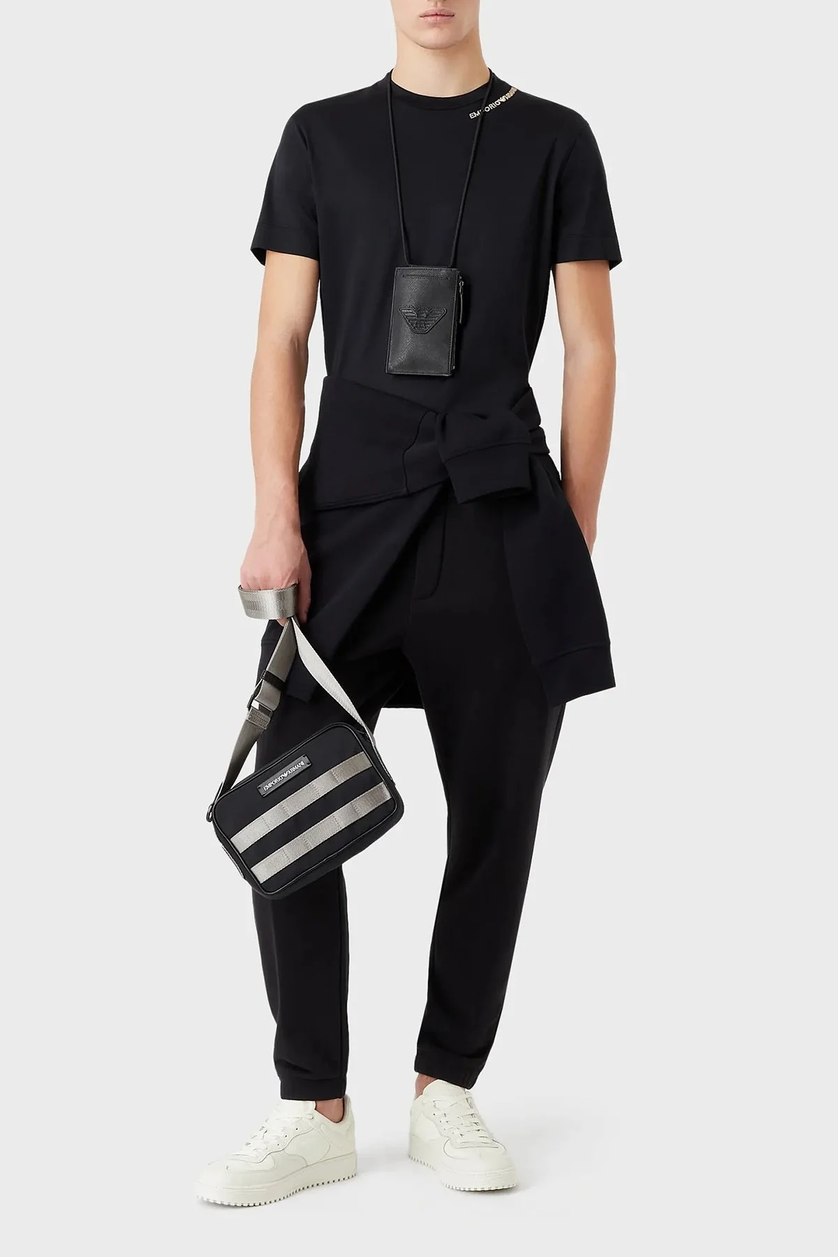 Emporio Armani Pamuklu Relaxed Fit Bisiklet Yaka Erkek T Shirt 3R1TT4 1JUVZ 0920 LACİVERT - 3