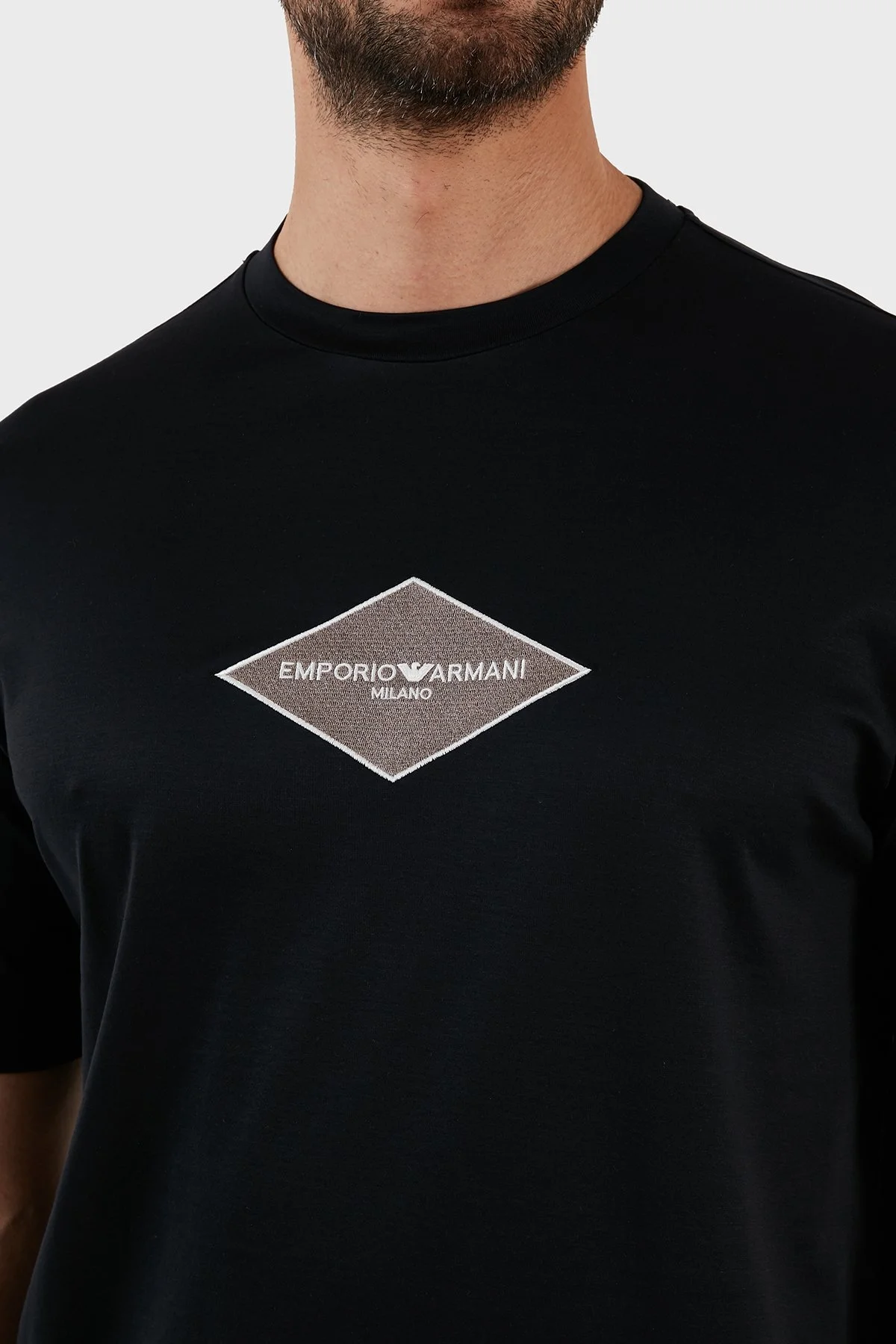 Emporio Armani Pamuklu Relaxed Fit Bisiklet Yaka Erkek T Shirt 3R1TU4 1JUVZ 0920 LACİVERT - 5