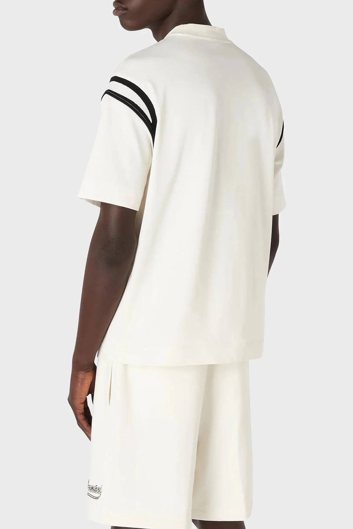 Emporio Armani Pamuklu Relaxed Fit Bisiklet Yaka Erkek T Shirt 6R1TDP 1JWZZ 0128 EKRU - 2