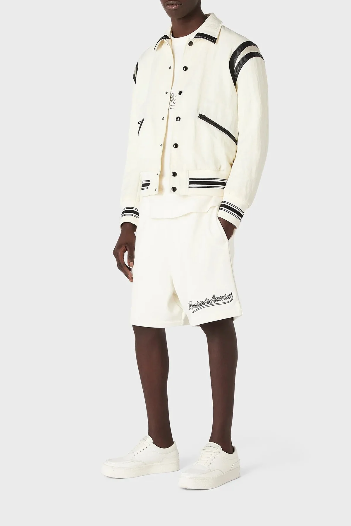 Emporio Armani Pamuklu Relaxed Fit Bisiklet Yaka Erkek T Shirt 6R1TDP 1JWZZ 0128 EKRU - 3