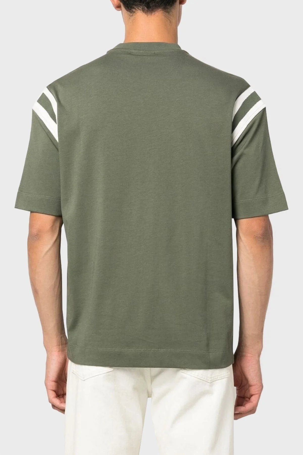 Emporio Armani Pamuklu Relaxed Fit Bisiklet Yaka Erkek T Shirt 6R1TDP 1JWZZ 0645 YEŞİL - 2