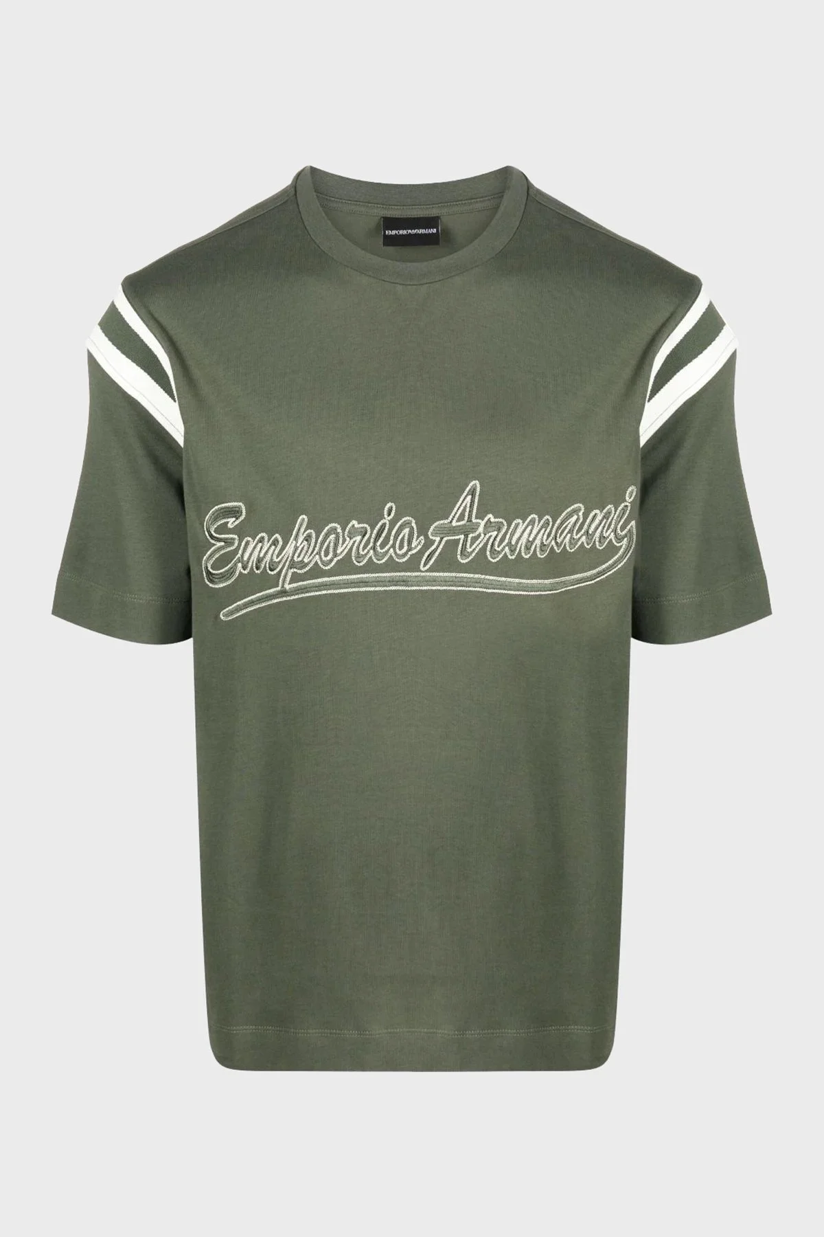 Emporio Armani Pamuklu Relaxed Fit Bisiklet Yaka Erkek T Shirt 6R1TDP 1JWZZ 0645 YEŞİL - 5