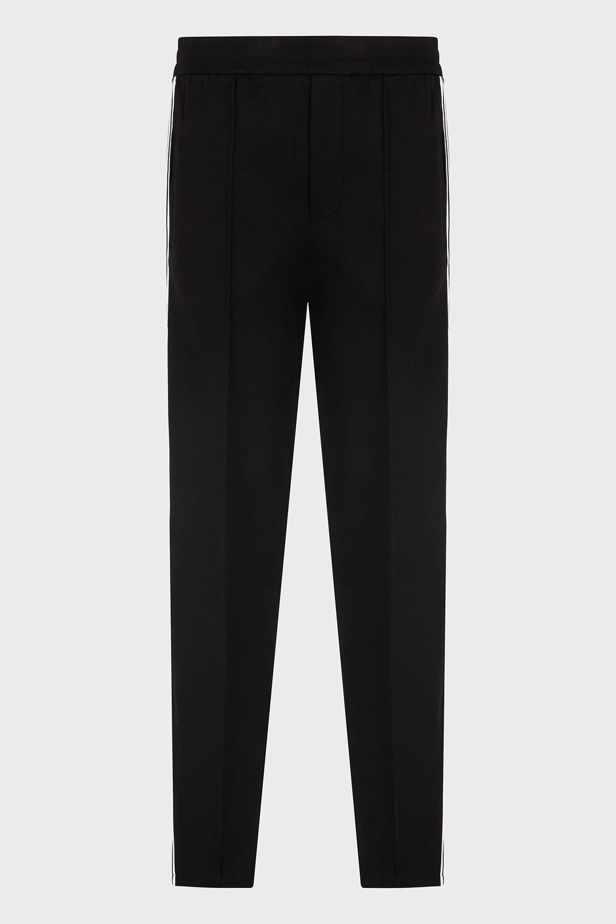 Emporio Armani Pamuklu Relaxed Fit Düz Paça Çizgi Detaylı Erkek Pantolon EM001111 AF13488 UC001 SİYAH - 5