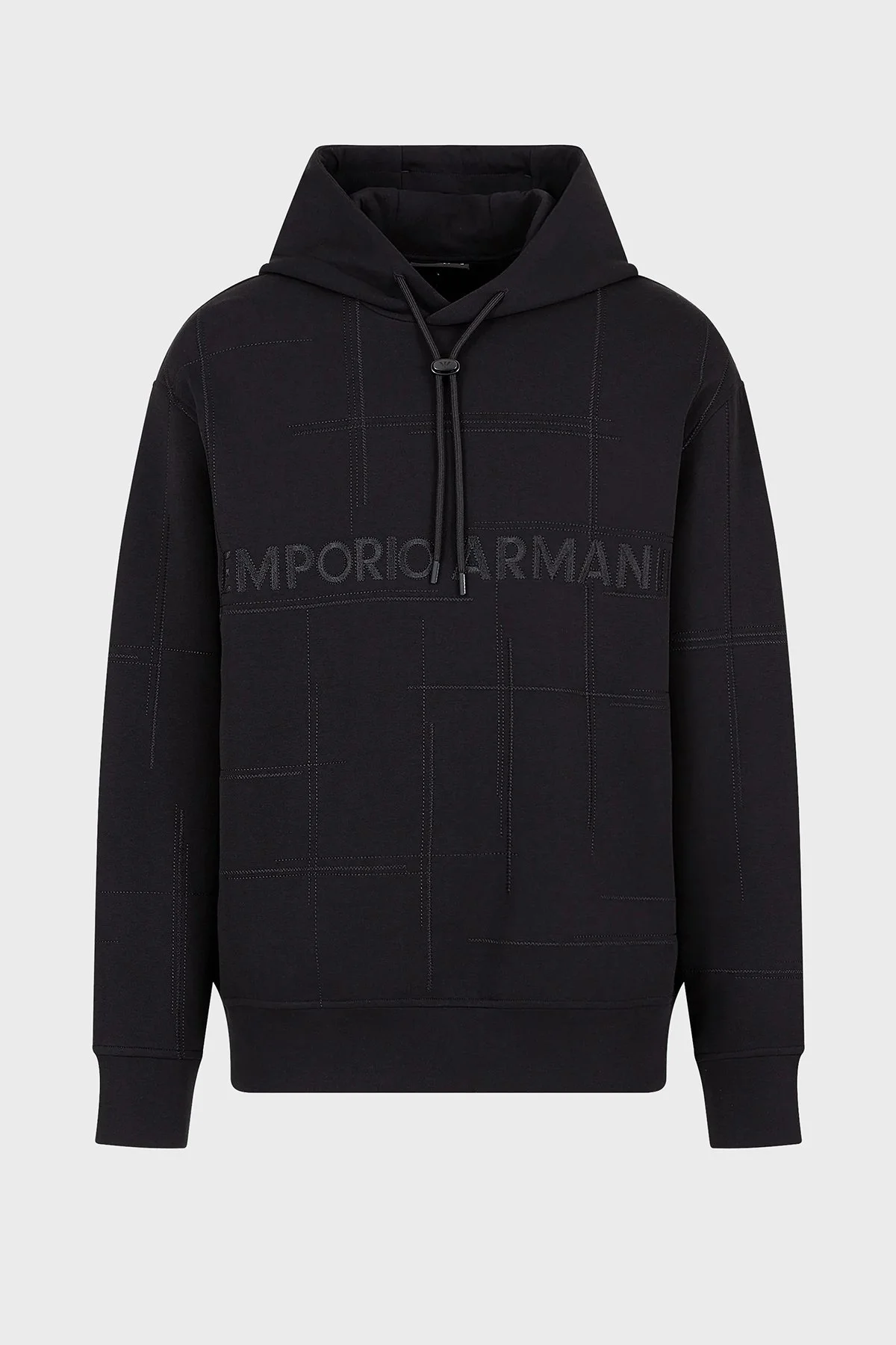 Emporio Armani Pamuklu Relaxed Fit Kapüşonlu Erkek Sweat 3D1MDR 1JHSZ 0999 SİYAH - 5