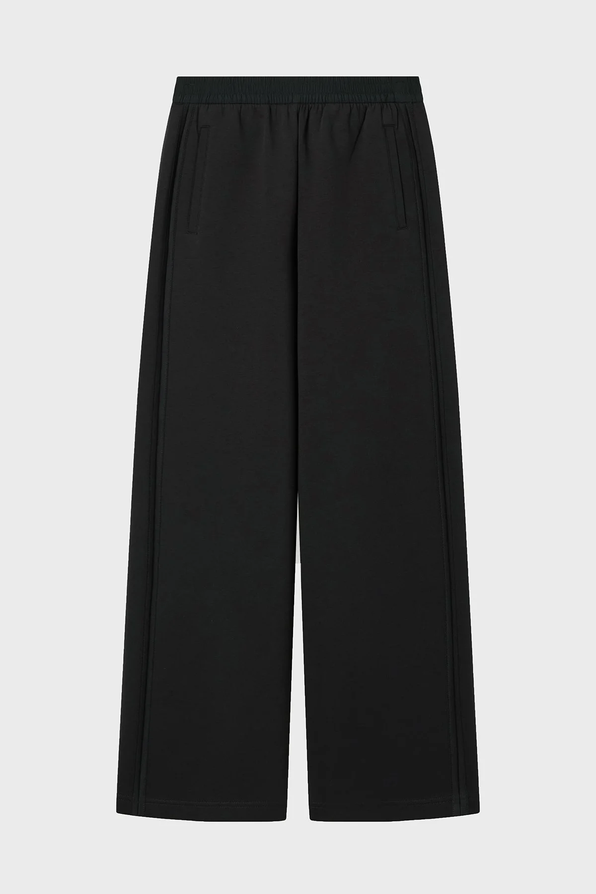 Emporio Armani Pamuklu Relaxed Fit Lastikli Bel Bol Paça Kadın Pantolon EW003866 AF10002 UC001 SİYAH - 4