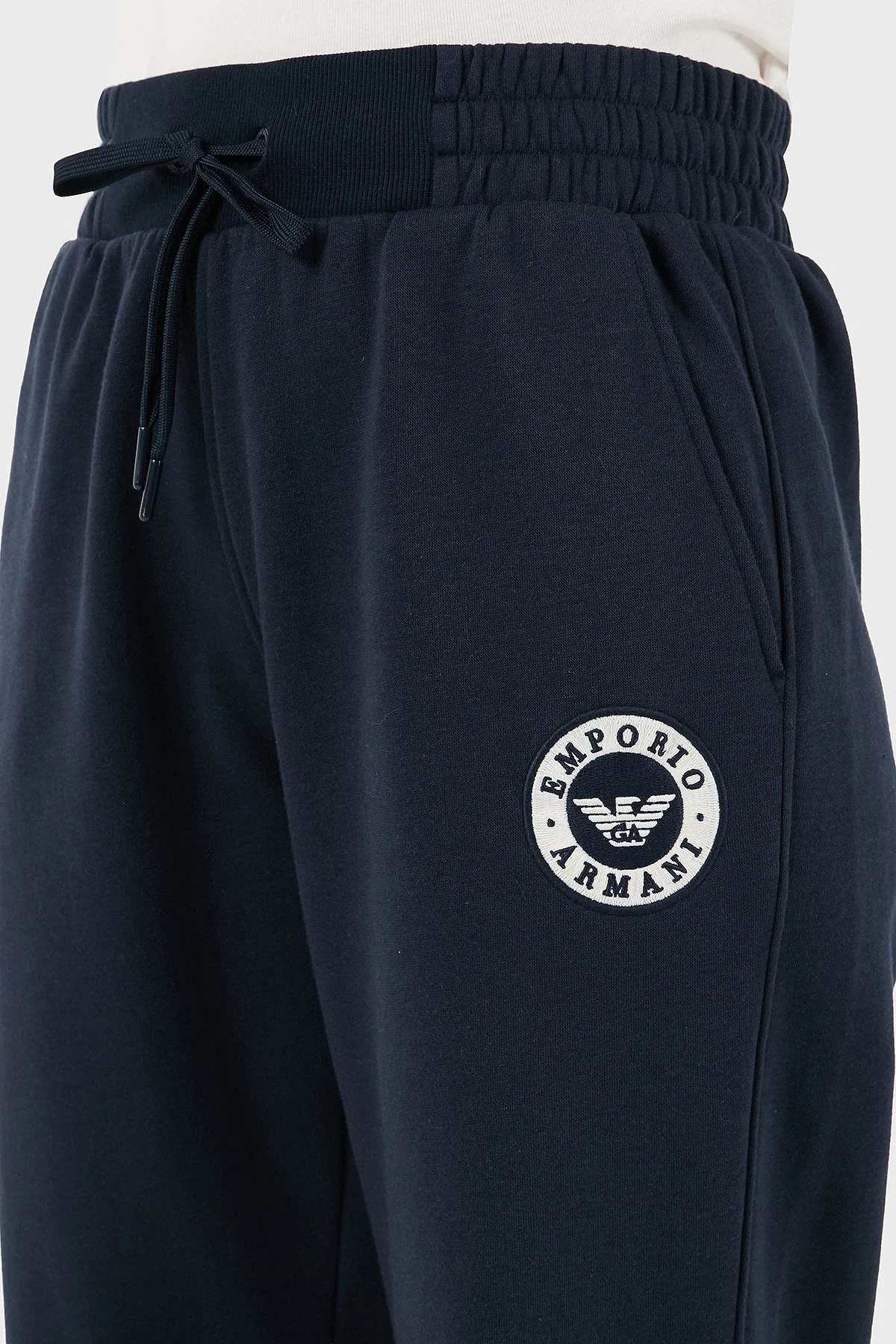 Emporio Armani Pamuklu Relaxed Fit Lastikli Paça Jogger Bayan Pantolon EW001938 AF15363 UB101 LACİVERT - 6