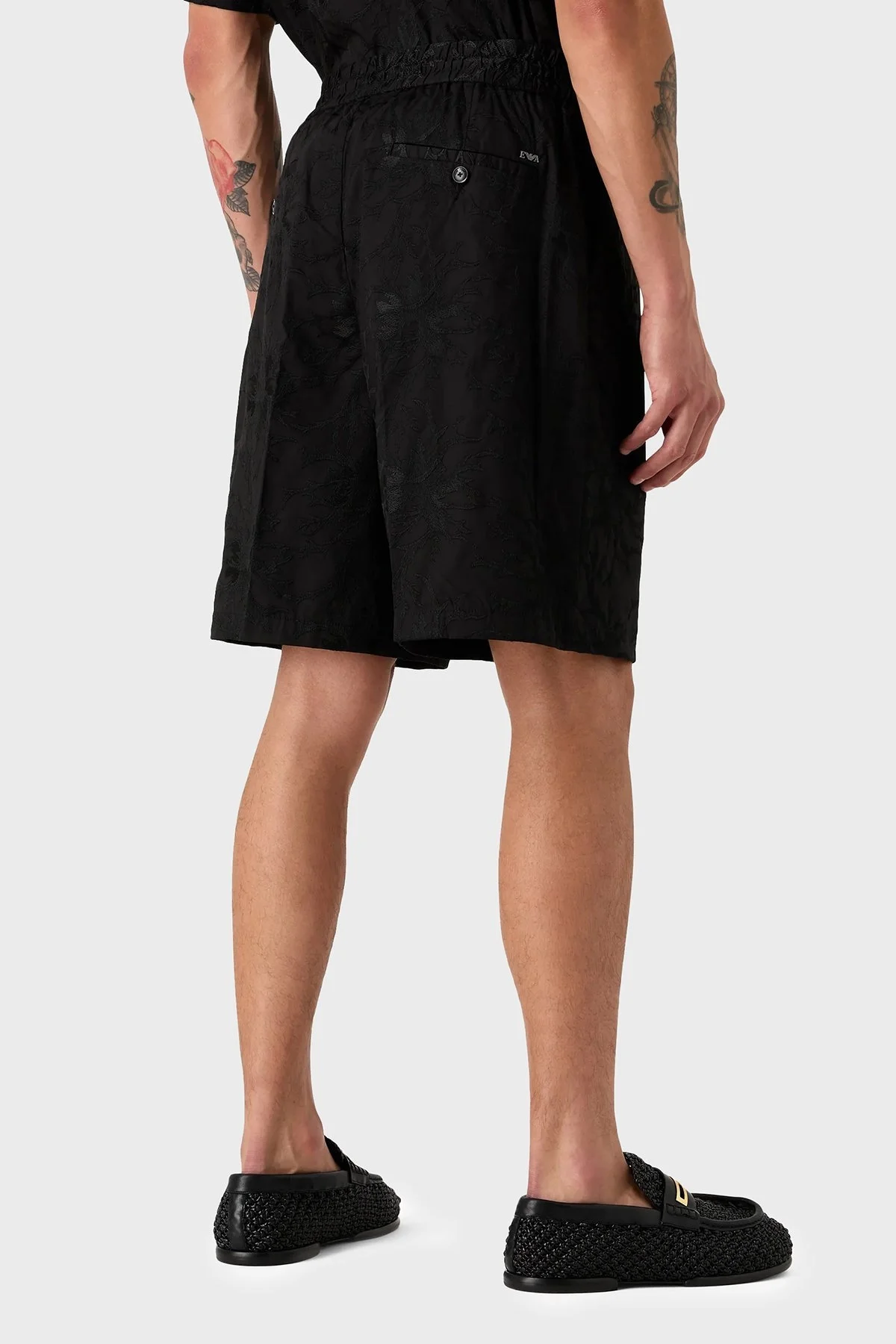 Emporio Armani Pamuklu Relaxed Fit Poplin Erkek Short 3D1PT9 1NQMZ 0999 SİYAH - 3