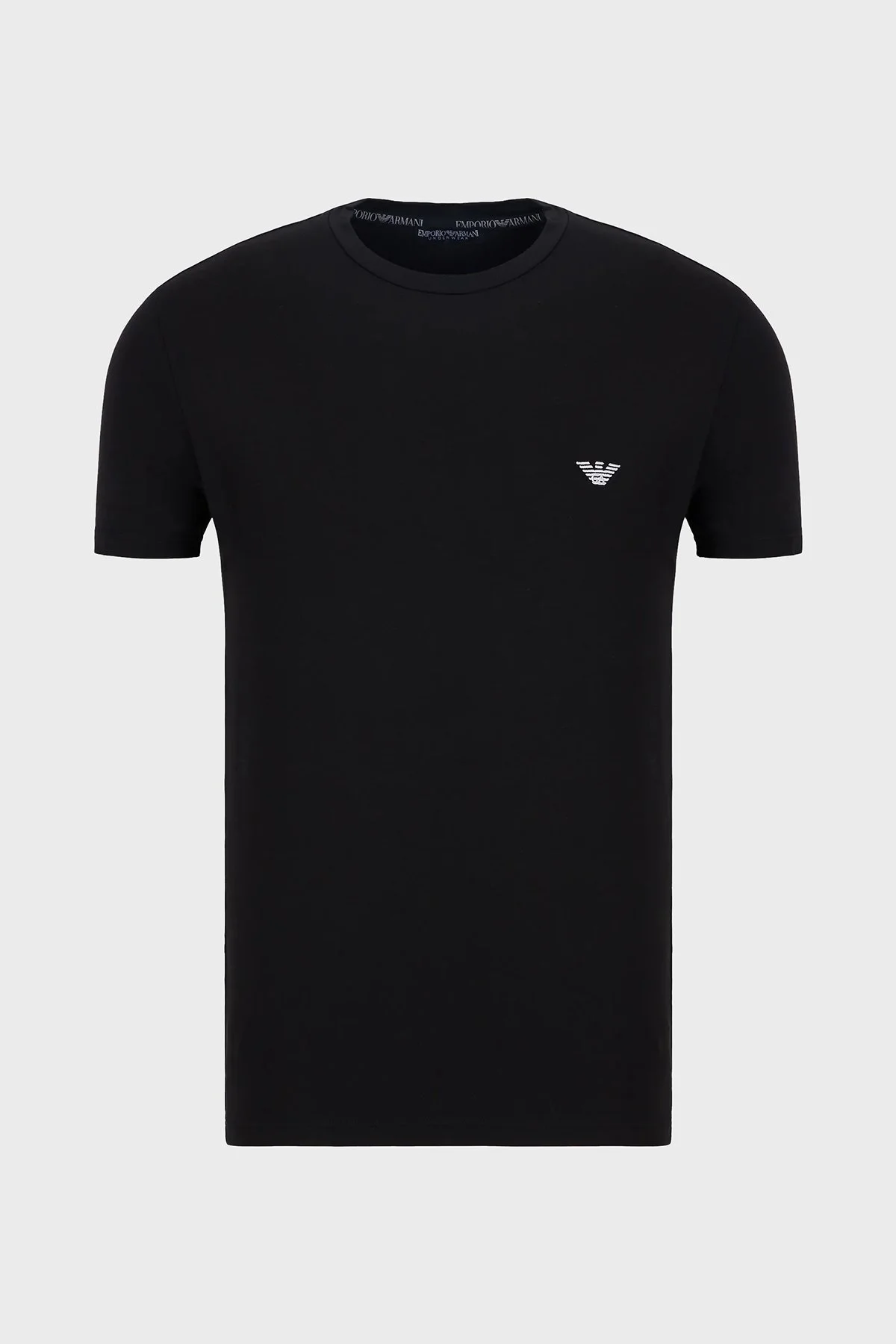 Emporio Armani Pamuklu Slim Fit Bisiklet Yaka Erkek T Shirt 111971 3F511 00020 SİYAH - 3