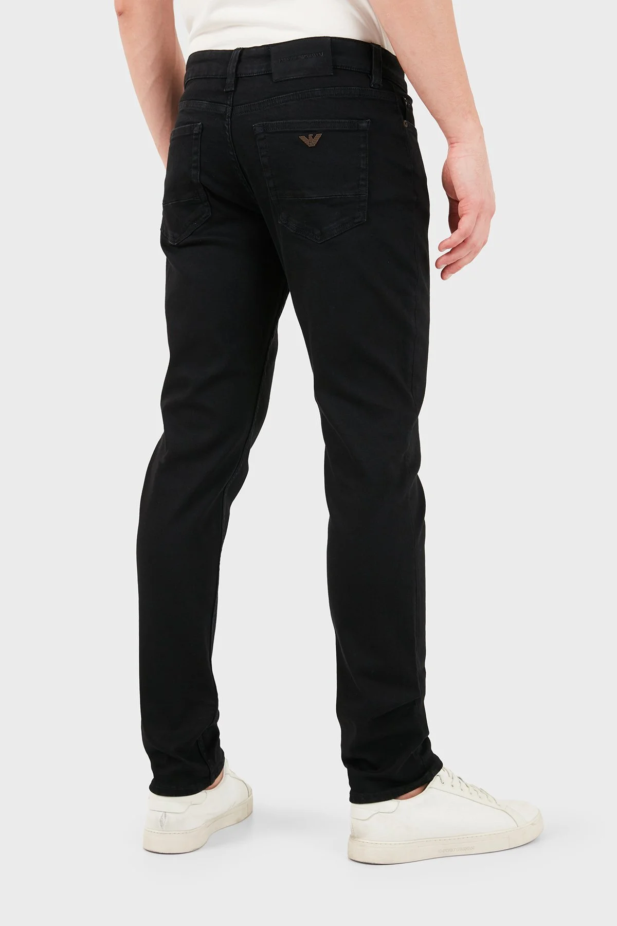 Emporio Armani Pamuklu Slim Fit Dar Paça Erkek Kot Pantolon EM006514 AF29576 MC002 Siyah - 6