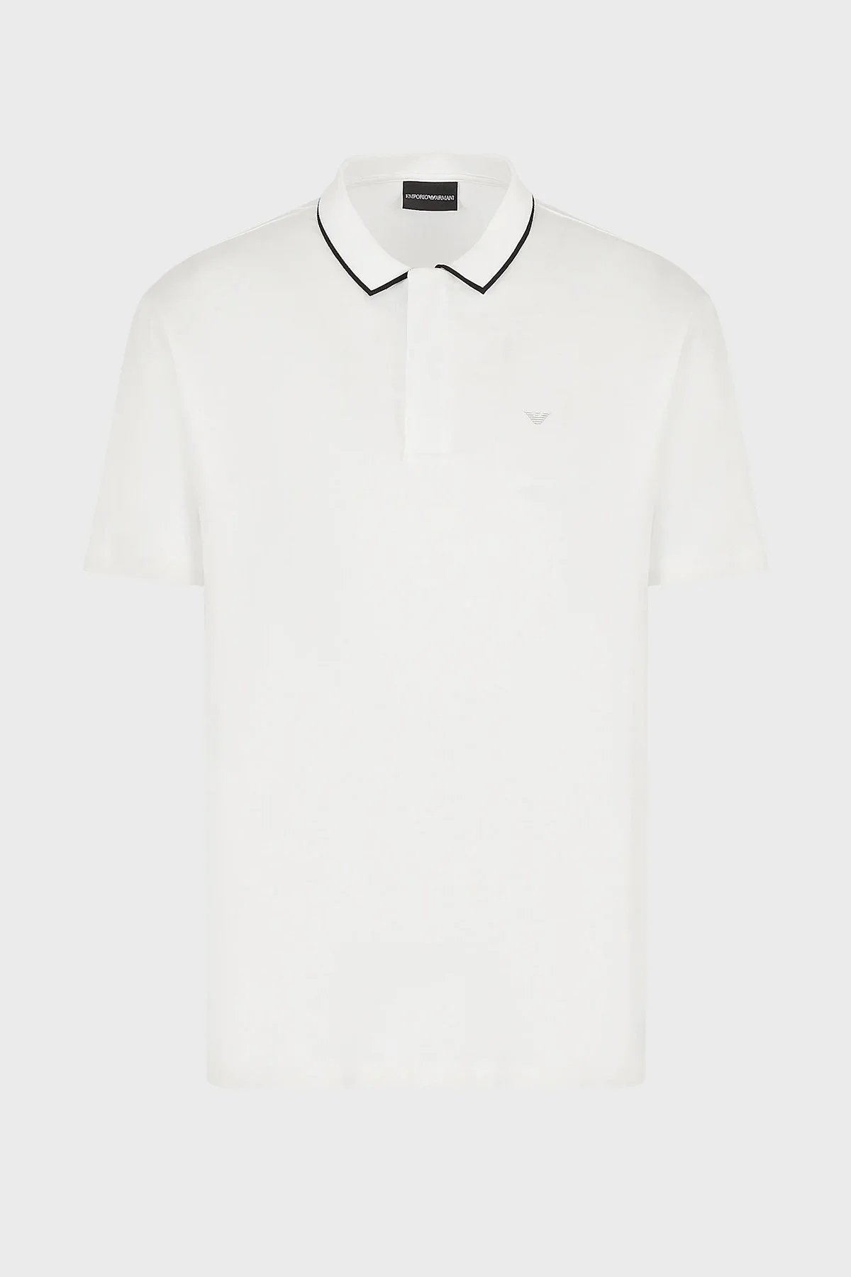 Emporio Armani Pamuklu Slim Fit Fermuarlı Erkek Polo T Shirt 3R1F66 1JUVZ 0101 BEYAZ - 5