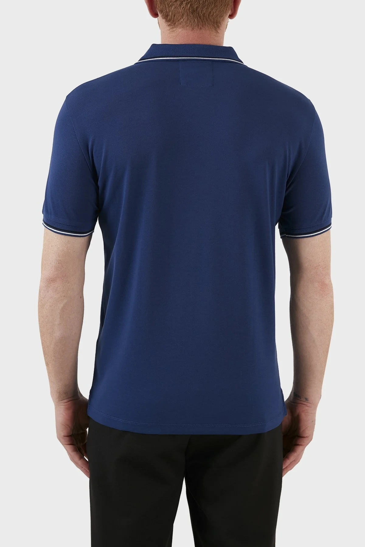 Emporio Armani Pamuklu Slim Fit Düğmeli T Shirt Erkek Polo 8N1FB3 1JPTZ 0938 SAKS - 2
