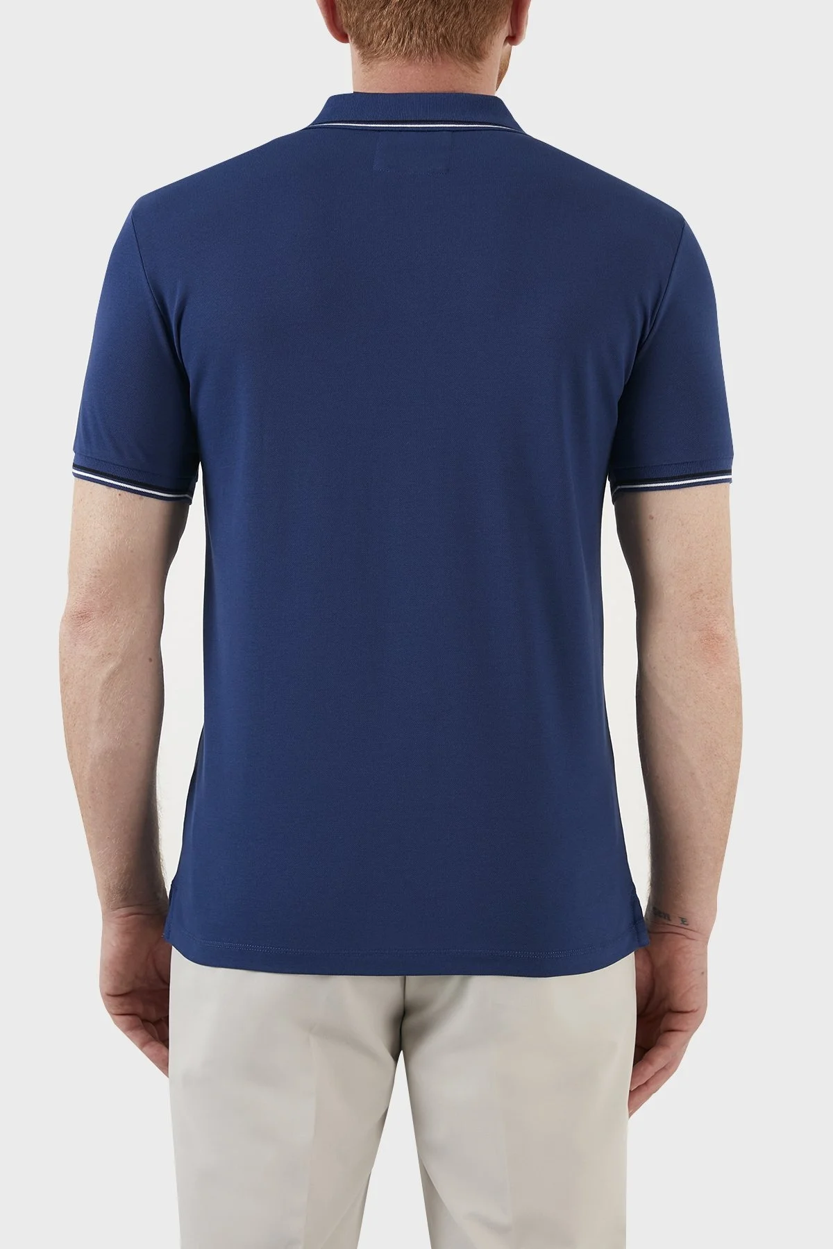 Emporio Armani Pamuklu Slim Fit Düğmeli T Shirt Erkek Polo 8N1FB3 1JPTZ 0938 SAKS - 3