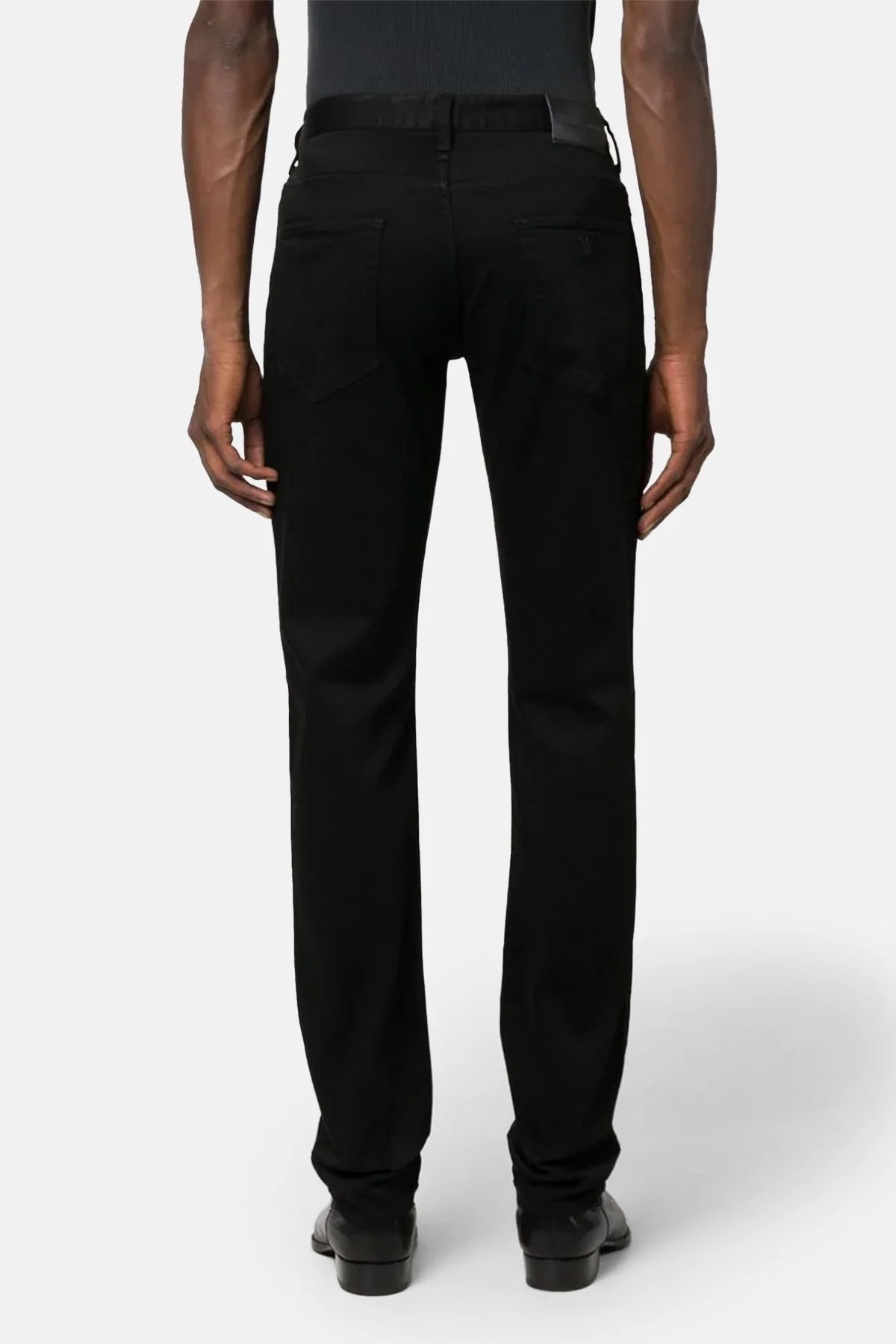 Emporio Armani Pamuklu Slim Fit Düşük Bel Düz Paça J06 Jeans Erkek Kot Pantolon 8N1J06 1DHDZ 0005 SİYAH - 2