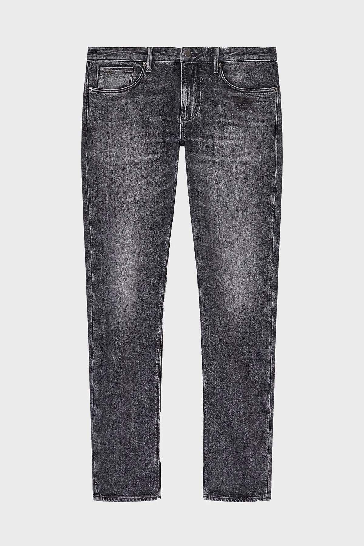 Emporio Armani Pamuklu Slim Fit Düşük Bel Jeans Erkek Kot Pantolon EM000121 AF17860 M8001 ANTRASİT - 1