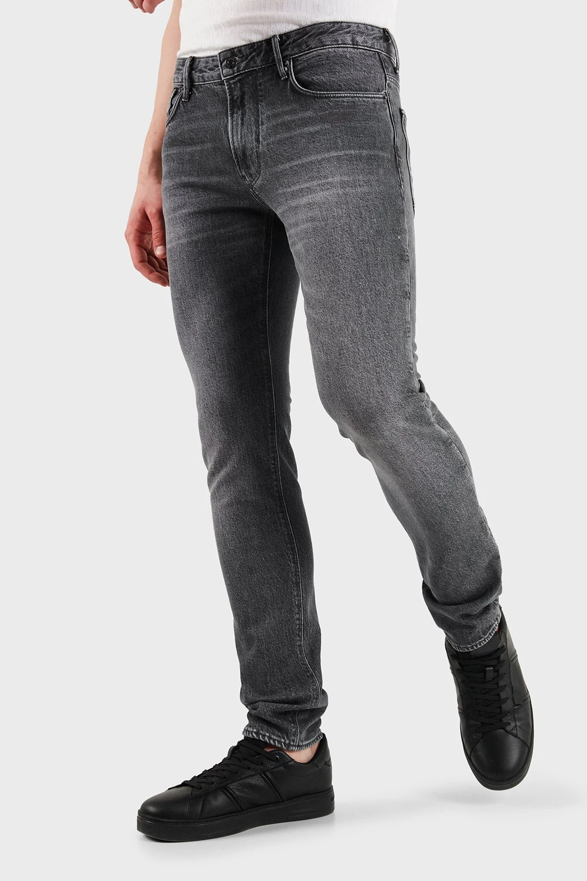 Emporio Armani Pamuklu Slim Fit Düşük Bel Jeans Erkek Kot Pantolon EM000121 AF17860 M8001 ANTRASİT - 5