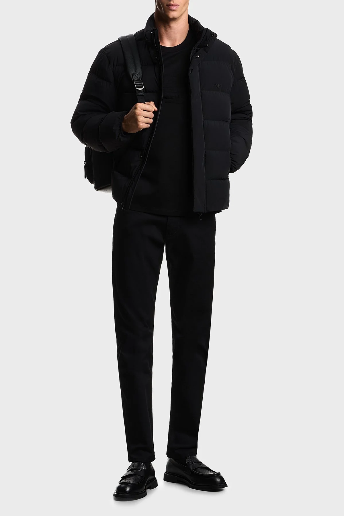 Emporio Armani Pamuklu Slim Fit Düşük Bel Jeans Erkek Kot Pantolon EM000121 AF22611 UC001 SİYAH - 2