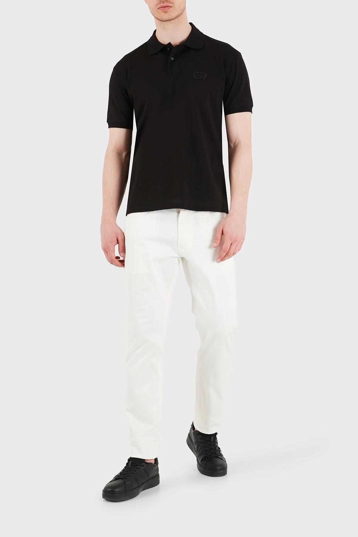 Emporio Armani Pamuklu Slim Fit Düşük Bel Jeans Erkek Kot Pantolon EM000121 AF23021 U0003 BEYAZ - 2