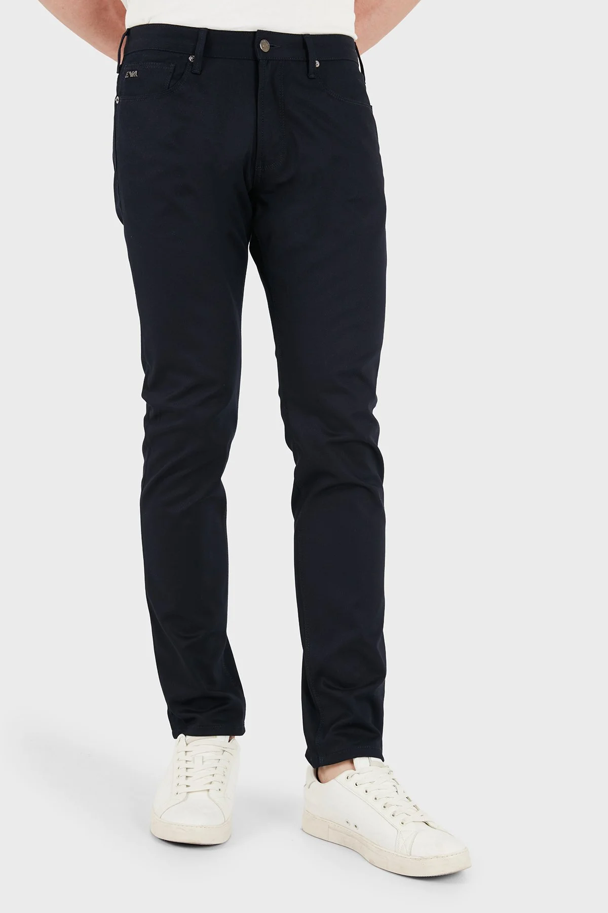 Emporio Armani Pamuklu Slim Fit Düşük Bel Jeans Erkek Kot Pantolon EM000121 AF23021 UB118 LACİVERT - 6
