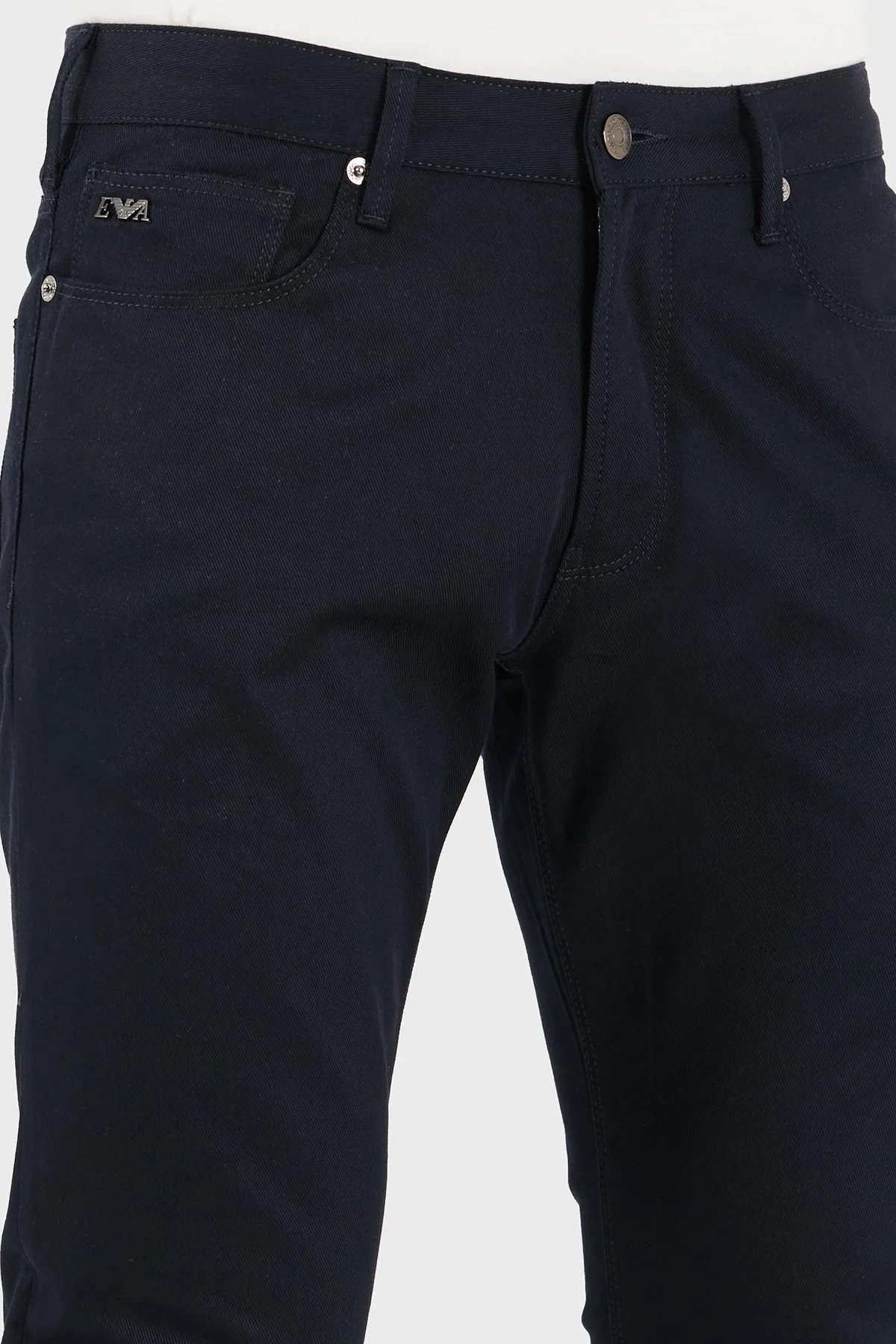 Emporio Armani Pamuklu Slim Fit Düşük Bel Jeans Erkek Kot Pantolon EM000121 AF23021 UB118 LACİVERT - 7