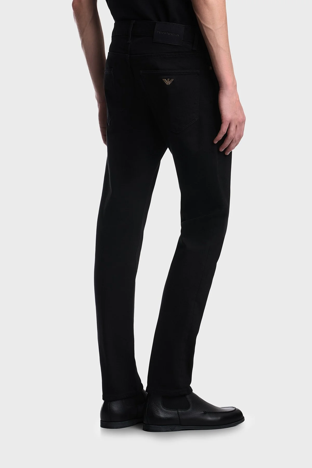 Emporio Armani Pamuklu Slim Fit Düşük Bel Jeans Erkek Kot Pantolon EM000121 AF27706 MC002 Siyah - 3