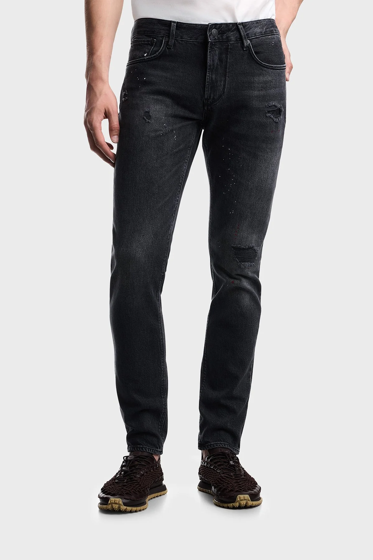 Emporio Armani Pamuklu Slim Fit Düşük Bel Jeans Erkek Kot Pantolon EM000121 AF29286 M8001 Gri - 1