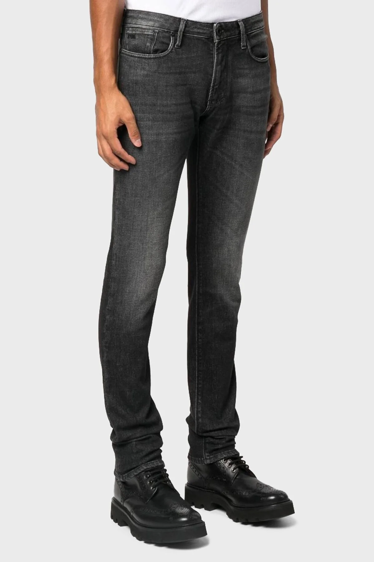 Emporio Armani Pamuklu Slim Fit J06 Jeans Erkek Kot Pantolon 6L1J06 1DS3Z 0005 SİYAH - 2