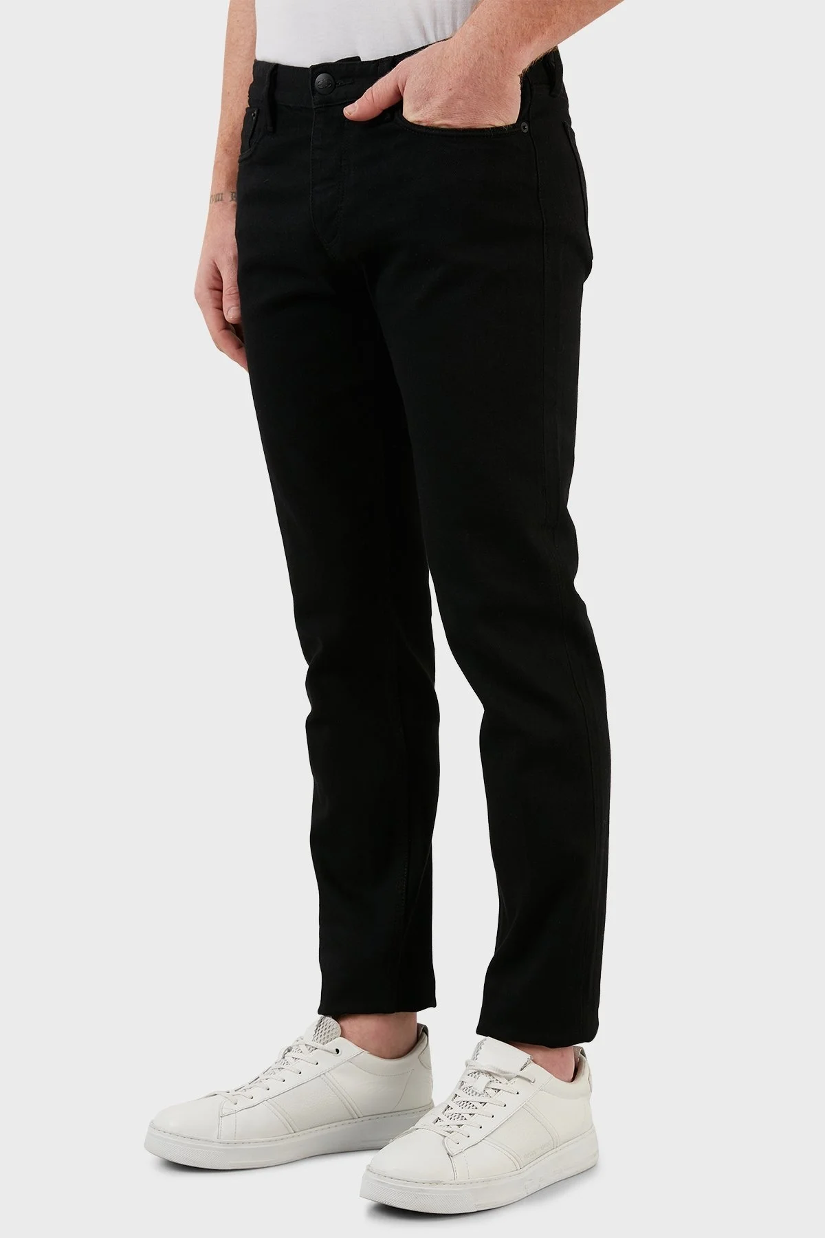 Emporio Armani Pamuklu Slim Fit Jeans Erkek Kot Pantolon 3L1J75 1DHZZ 0005 SİYAH - 3