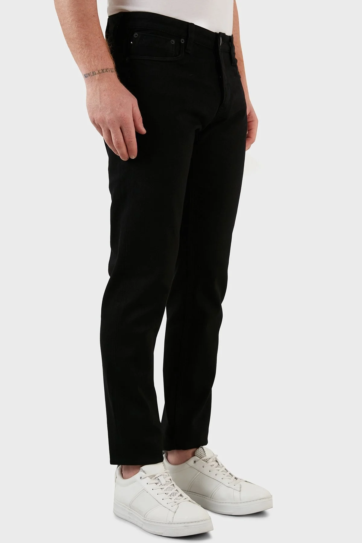 Emporio Armani Pamuklu Slim Fit Jeans Erkek Kot Pantolon 3L1J75 1DHZZ 0005 SİYAH - 4