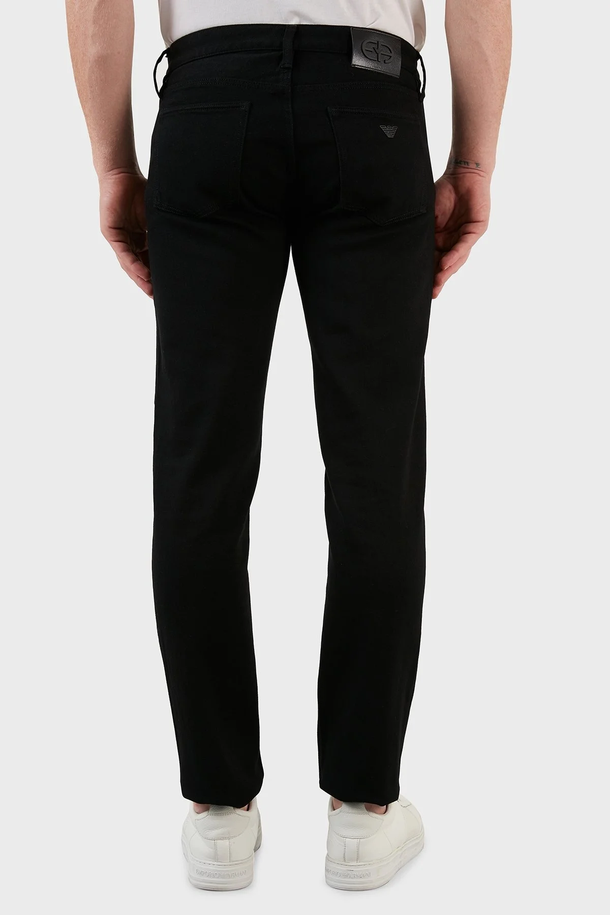 Emporio Armani Pamuklu Slim Fit Jeans Erkek Kot Pantolon 3L1J75 1DHZZ 0005 SİYAH - 5