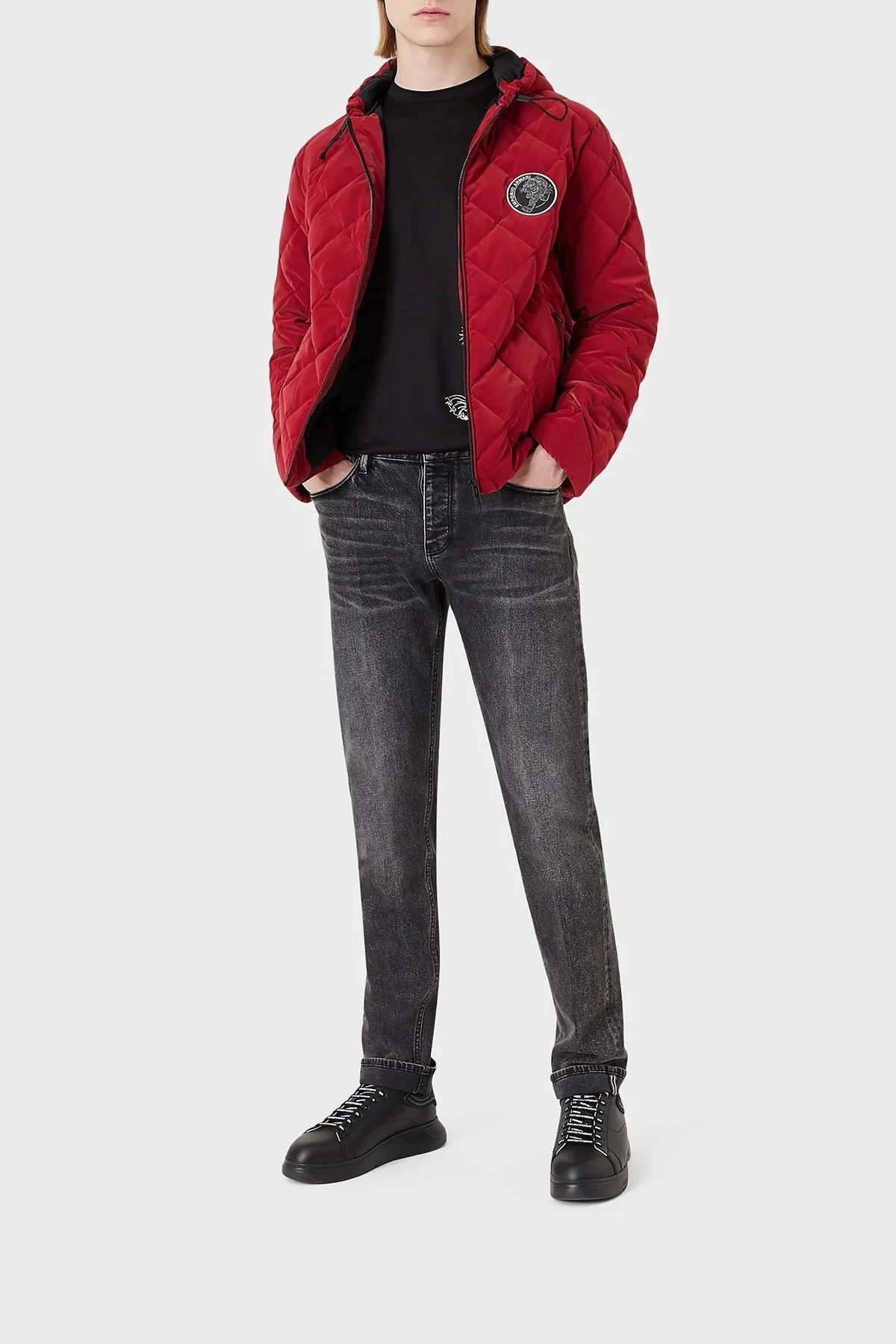 Emporio Armani J75 Pamuklu Slim Fit Jeans Erkek Kot Pantolon 3L1J75 1DJLZ 0006 SİYAH - 1