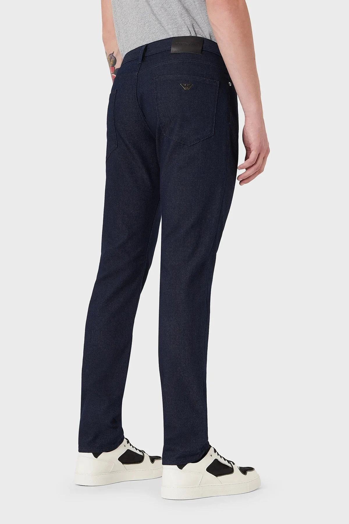 Emporio Armani Pamuklu Slim Fit Jeans Erkek Kot Pantolon 8N1J06 1N2NZ 0958 MAVİ - 2