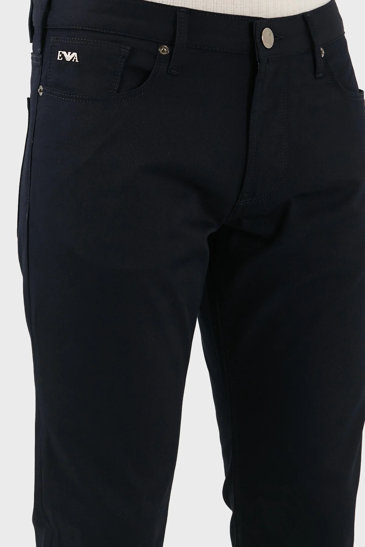 Emporio Armani Pamuklu Slim Fit Normal Bel Dar Paça Jeans Erkek Kot Pantolon EM000121 AF14122 UB118 LACİVERT - 11