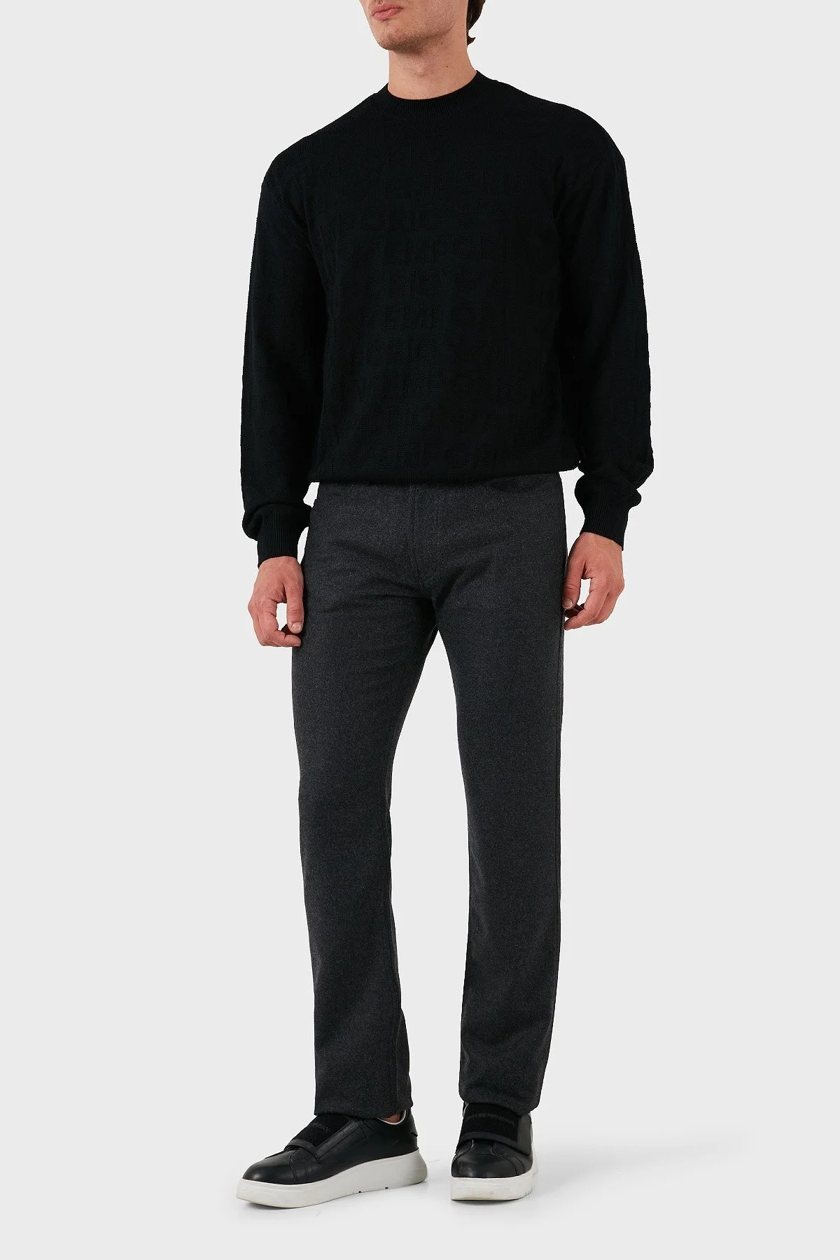 Emporio Armani Pamuklu Slim Fit Normal Bel Erkek Pantolon 6D1PJ5 1K68Z 0621 GRİ - 2