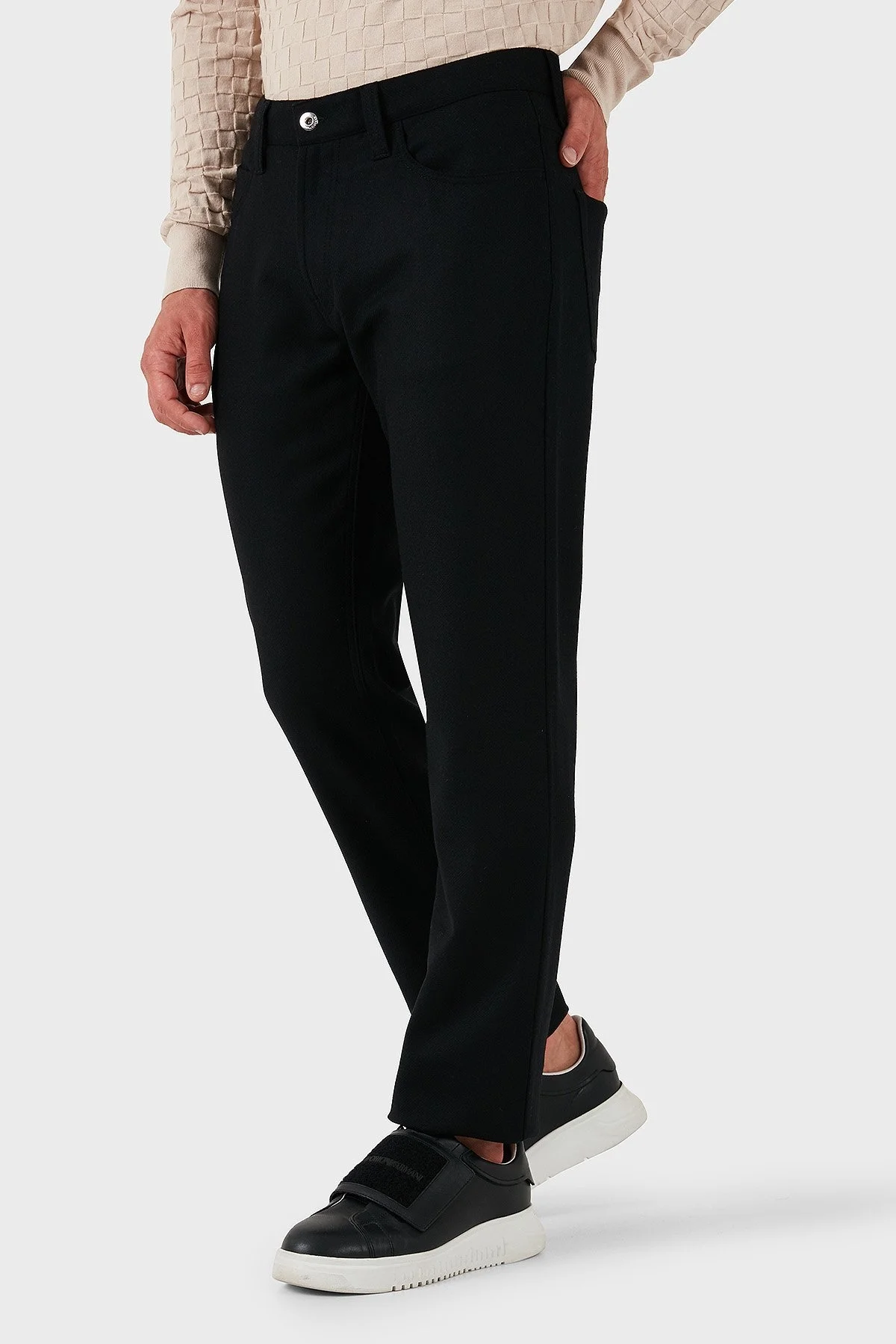 Emporio Armani Pamuklu Slim Fit Normal Bel Erkek Pantolon 6D1PJ5 1K68Z 0999 SİYAH - 6