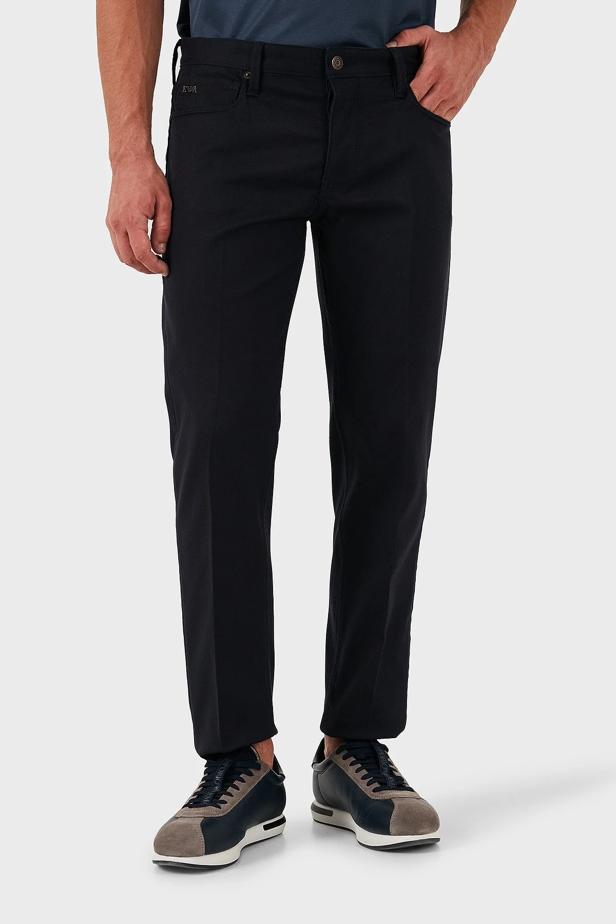 Emporio Armani Pamuklu Slim Fit Normal Bel Jeans Erkek Kot Pantolon 6D1J75 1NURZ 0920 LACİVERT - 1
