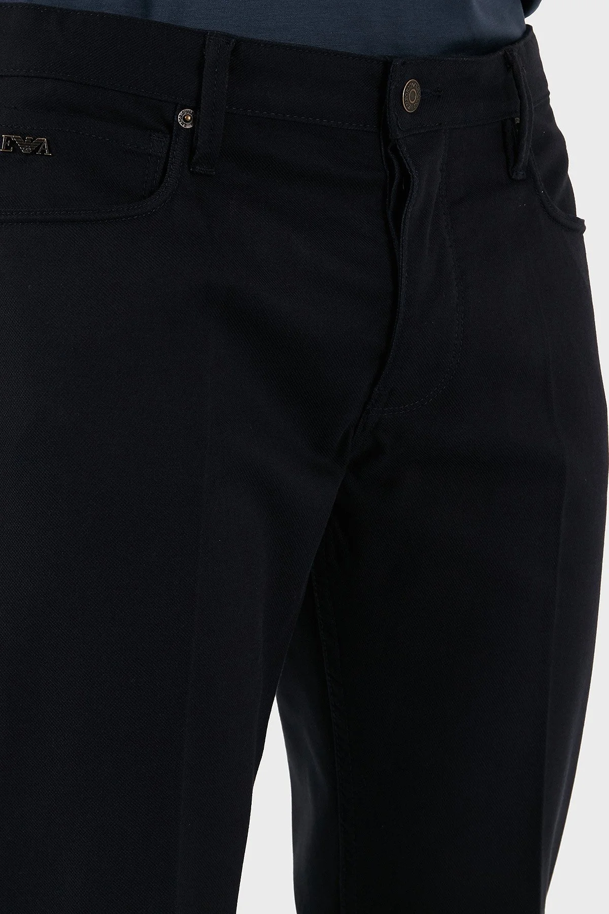 Emporio Armani Pamuklu Slim Fit Normal Bel Jeans Erkek Kot Pantolon 6D1J75 1NURZ 0920 LACİVERT - 3